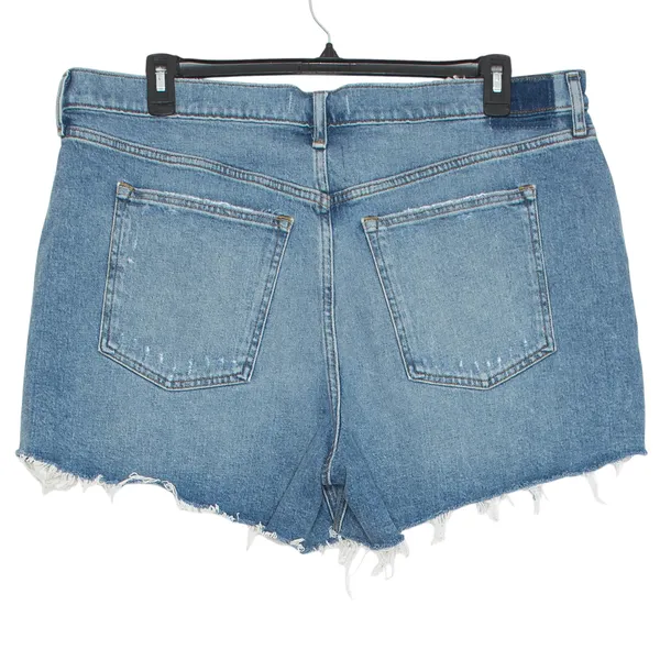 NWT Abercrombie Mom Denim Shorts High Rise Distressed Cutoff Blue 18 34 Y2K 90s - Image 2
