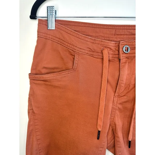 Black Diamond Women's Credo Shorts Size 8 Burnt Orange Cotton Stretch‎ Climbing - Image 3