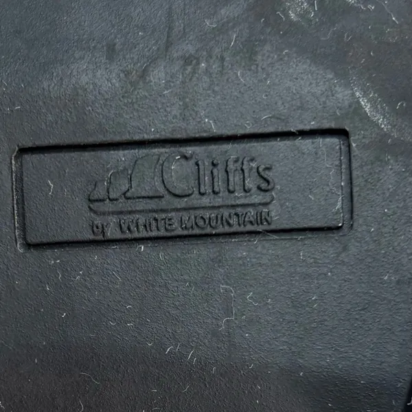 Cliffs by WHITE MOUNTAIN 7.5 Chunky Heel Lug Sole Black Faux Suede Loafers - Image 7