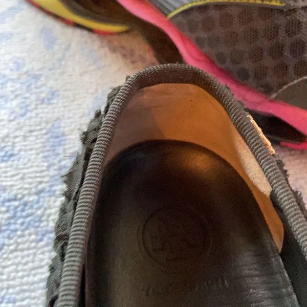 Tory Burch flower fabric sneakers leather lining - Image 6