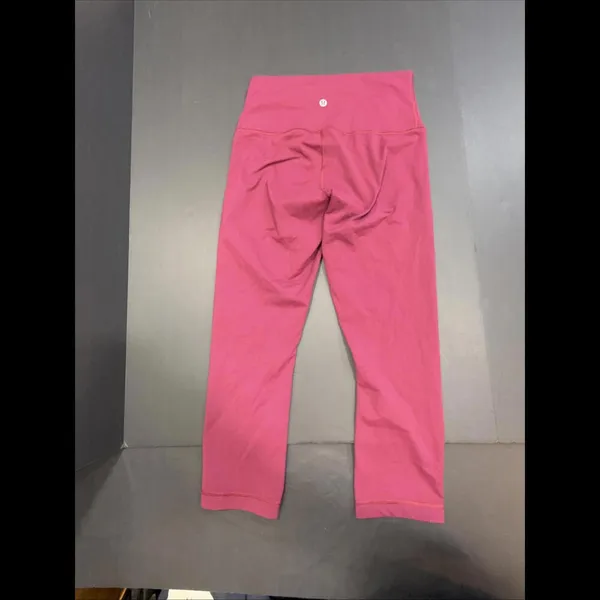 Lululemon Burgundy Athleisure Preppy Active‎ Gym Yoga Legging Minimalist Size 6 - Image 2
