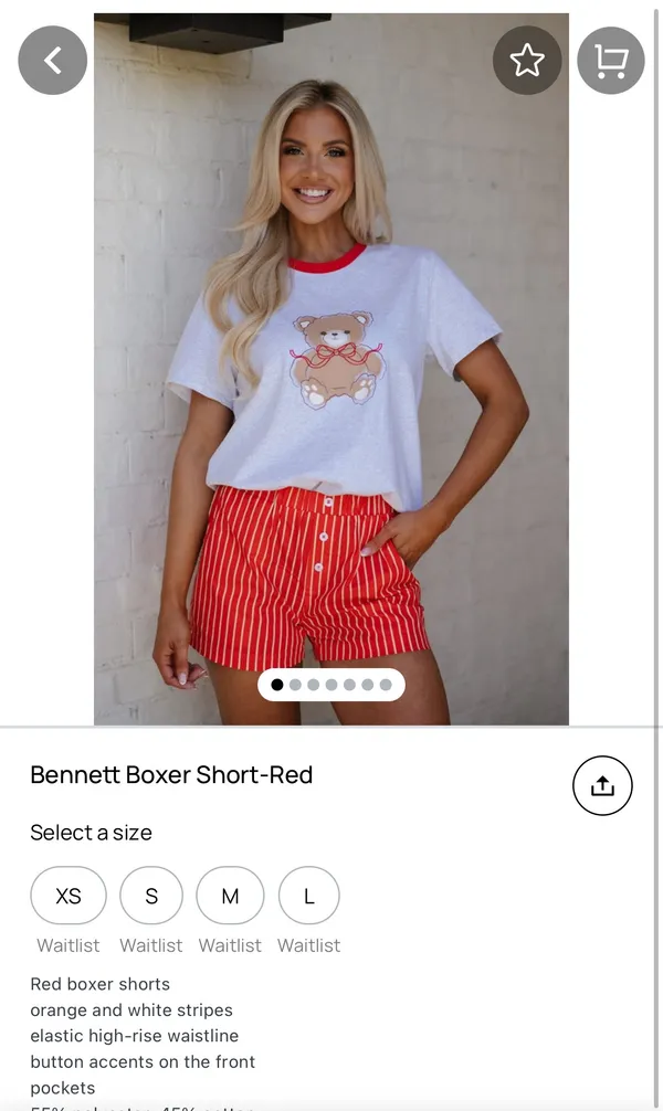 These Three Boutique Red Striped Boxer Shorts - Image 2