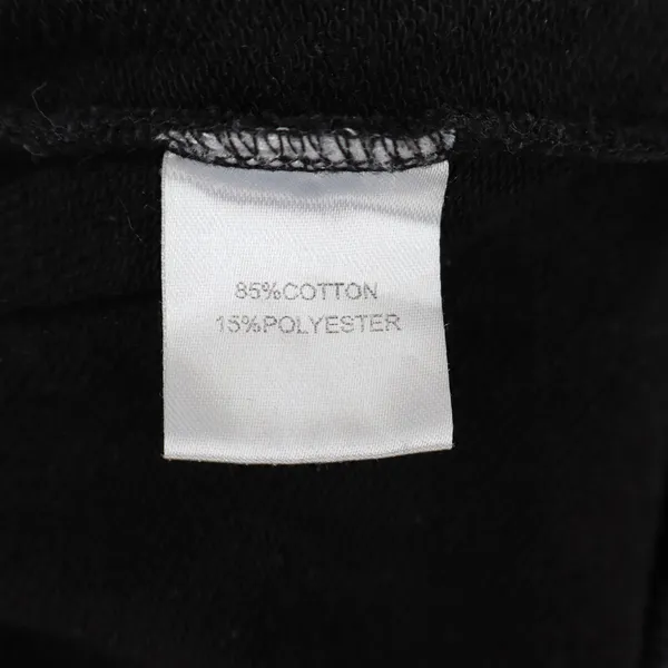 AC Womens Wide Leg Sweatpants Black Elastic Waist Cotton Blend Size S - Image 3