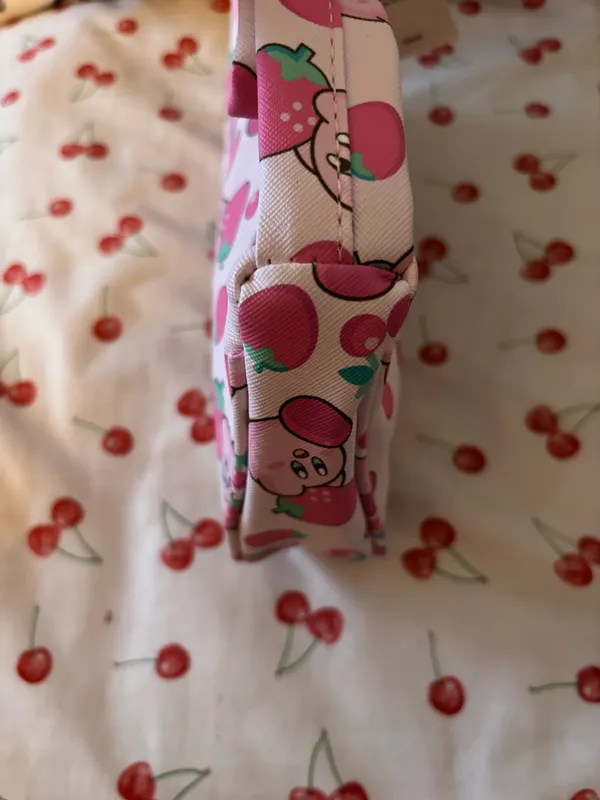 Nintendo Kirby Pink Cherry & Strawberry Crossbody Bag - Image 2