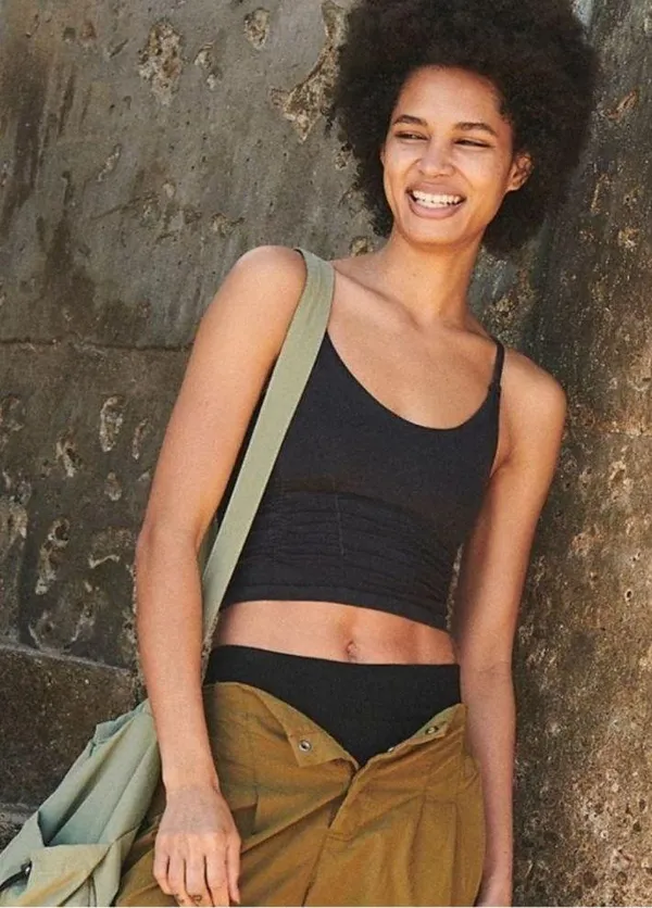 Free People Good Karma Ruched Tank Top in Black Size XS - Image 9