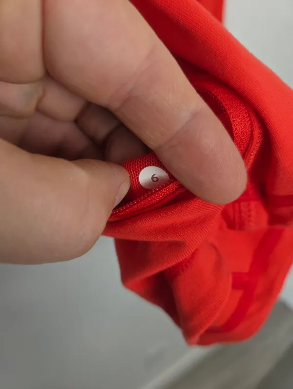 Lululemon Forme Jacket Love Red Size 6 Athletic Gym Lifting Sporty Scuba Define - Image 11
