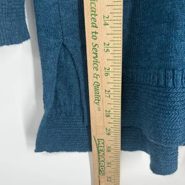Old Navy Womens Blue Marl Boatneck Drop Shoulder Knit Sweater Large - Image 7