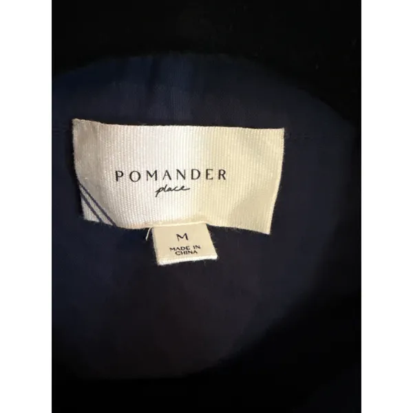 Pomander Place by Tuckernuck Navy Perkins Shirt Dress sz M Shift Mini NWT - Image 2