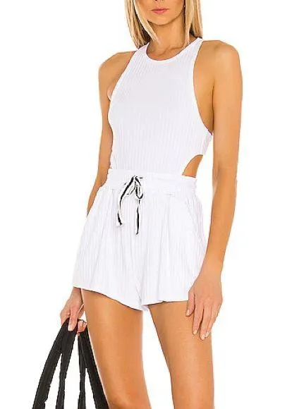 FREE PEOPLE Fp Movement Blissed Out Romper in White - Image 2