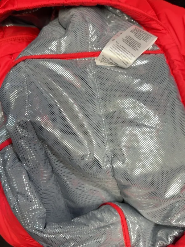 Columbia Women’s S Red Omni-Heat Long Puffer Coat Full Zip - Image 11