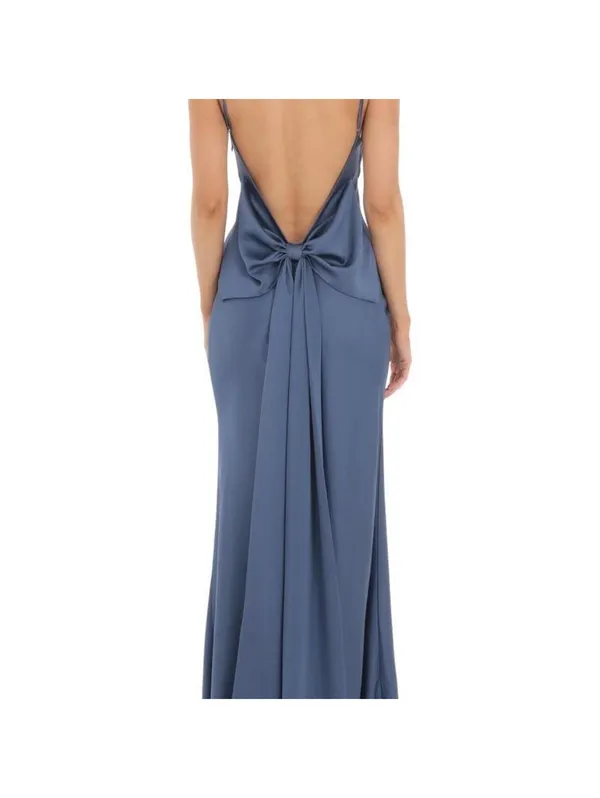 Lucy in the sky Back Bow Satin Dress - Image 2