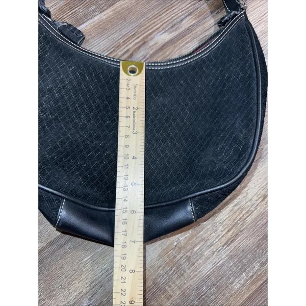 The Sak Boho Hippie‎ Black Leather Equestrian Western Shoulder Hobo Y2K Bag - Image 4