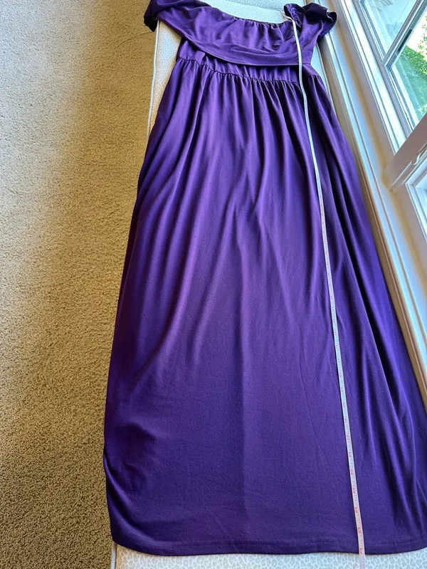 NWT Nemidor Purple Maxi Dress with Pockets size 18 - Image 13