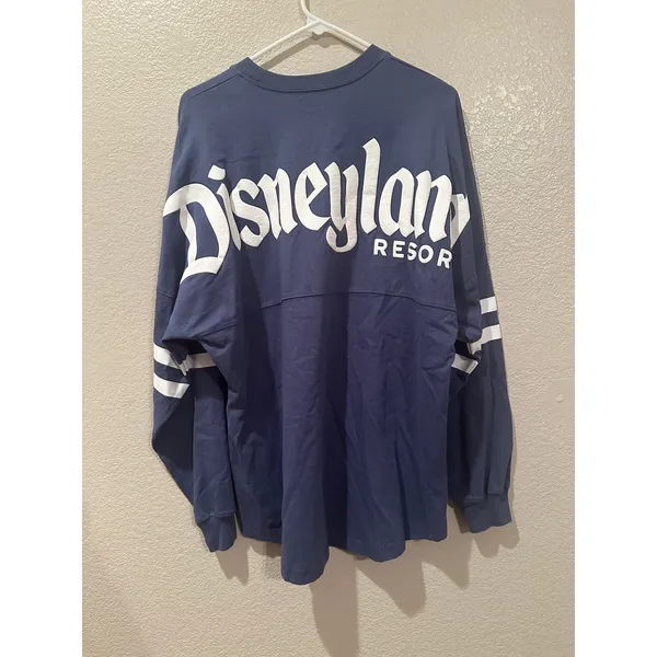 NWOT Disney Parks Disneyland Blue and white athletic jersey spirit Jersey sz M - Image 3