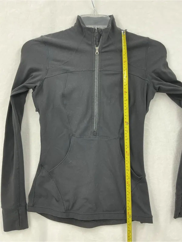 lululemon athletica Black Half-Zip Jacket 1068 - Image 4