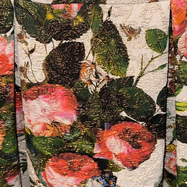 Adrianna Papell Floral Matelassé Fit & Flare‎ Dress SZ 4 Formal Wedding Cocktail - Image 6