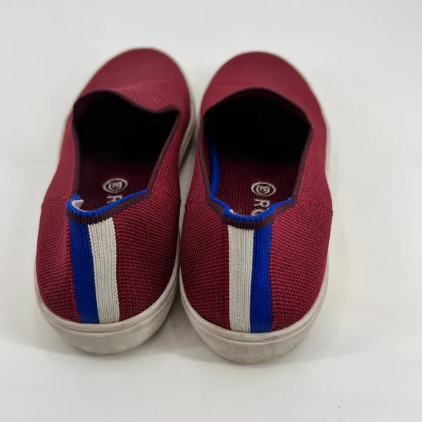 Rothy's Shoes Women's 8 Red Slip On Sneakers Knit Flats Round Toe Garnet Retired - Image 7