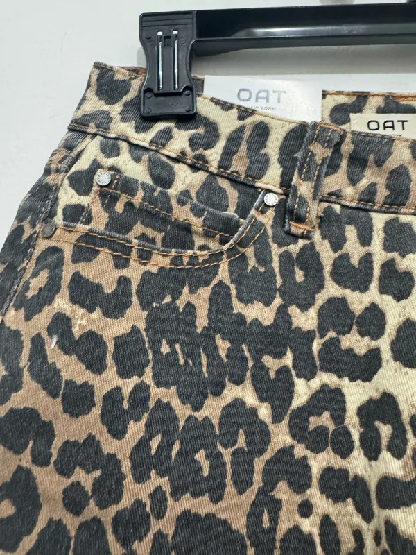 OAT NEW YORK Leopard Print Shorts size 25 - Image 4
