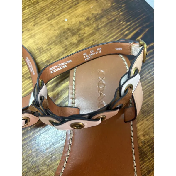 Coach Brown Sandals Size 7.5‎ - Image 4