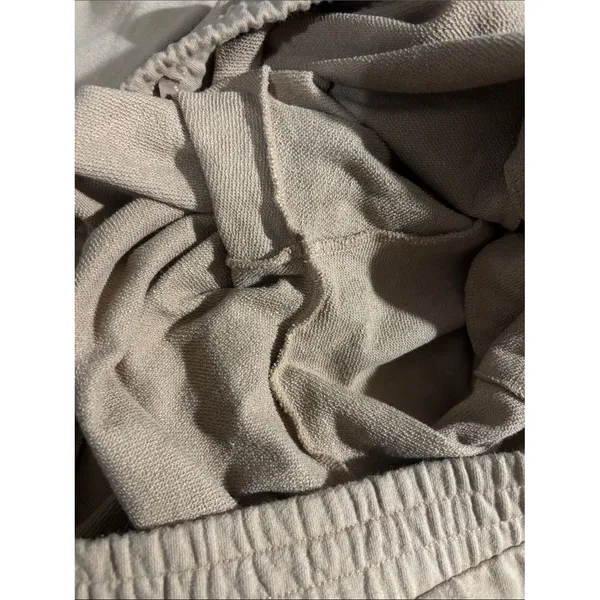 Nuuds High Rise Wide Leg Sweatpants Tall 32” Soft Comfortable Tan - Image 7