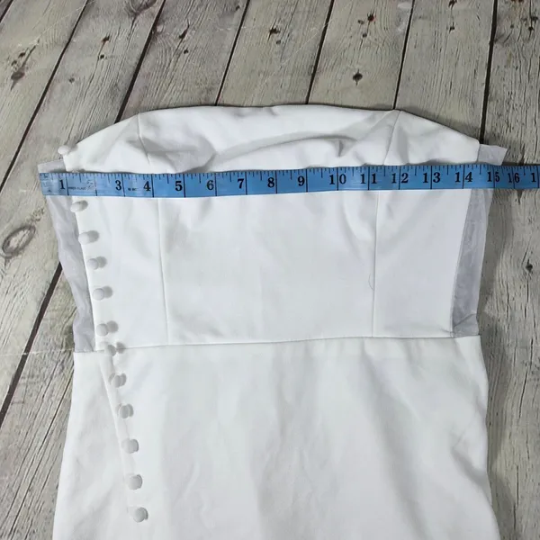 Lulus Loving the Feeling White Strapless Bodycon Midi Dress IDK7460 Size M NEW - Image 10