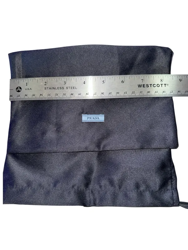 Prada Dark Charcoal Polyester Dust Bag - Image 4
