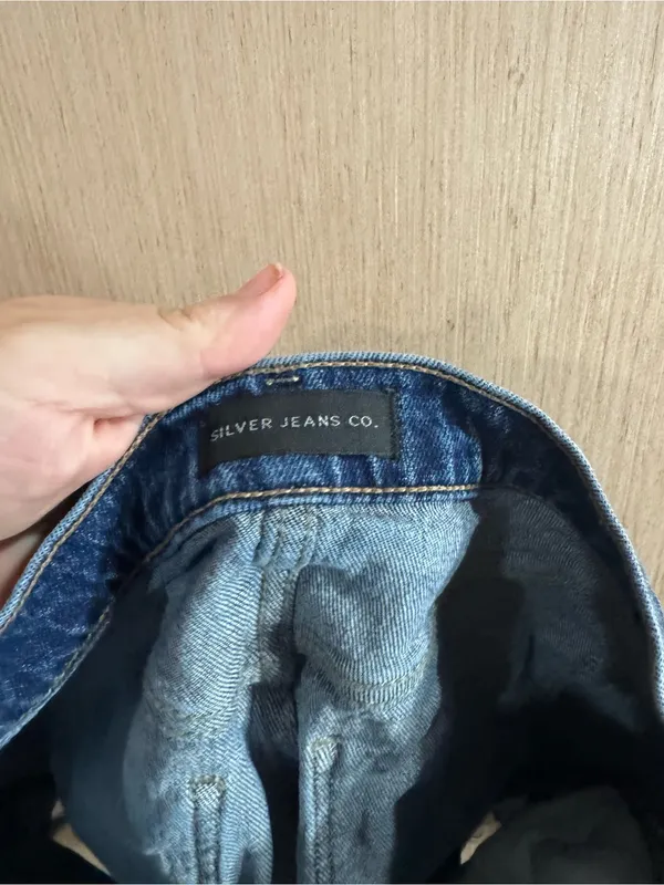 Silver Jeans Co Dark Wash Highly Desirable High-Rise Denim Shorts Size 30 - Image 3