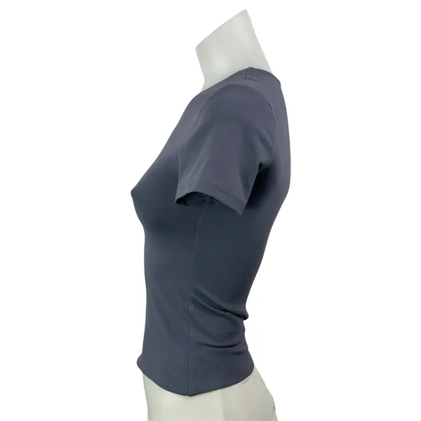 Aritzia Contour Women's Blue Short Sleeve Slim Strech T Shirt Tee Top Size S - Image 2