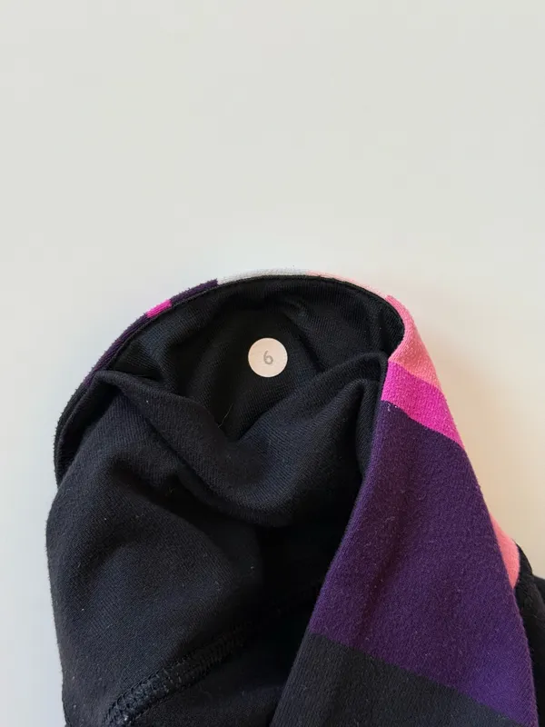 Reversible Lululemon Capri Leggings 6 Women’s Wunder Under Crop Black - Image 4