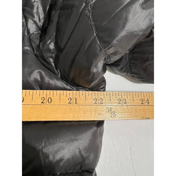 Andrew Marc Long Down Puffer Coat Black XL 650 Fill Packable Hooded Winter - Image 5
