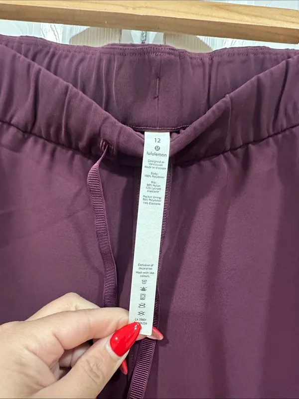 Lululemon Drawstring Jogger Pants - Plum - Image 2