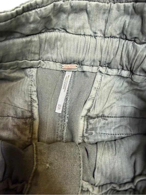 🌿Free People Margate High Rise Paperbag Trouser Pants Olive XS🌿‎ - Image 6