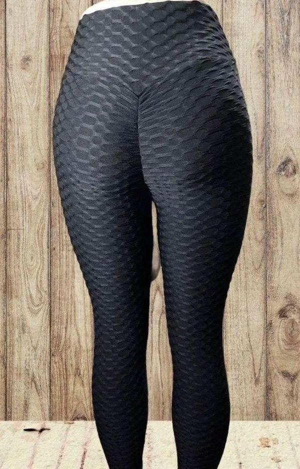 Anti Cellulite Butt Lifting Leggings Black Size M - Image 2