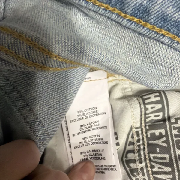 Harley Davidson High Rise Boot Cut Ankle Size 29 Jeans - Image 10