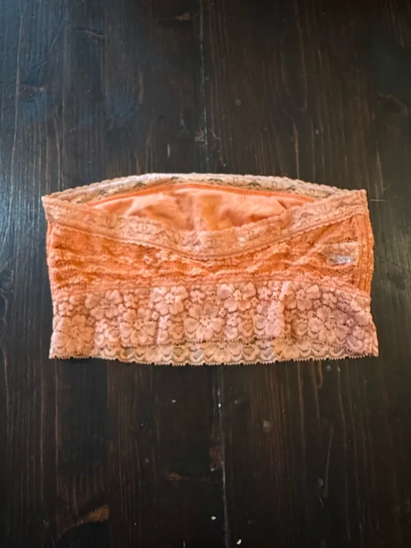 Free People lace bandeau orange - Image 3