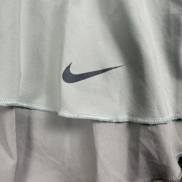 Nike Dri-FIT Ruffle Skort Women Medium Mint Green Grey Tennis Golf Athletic‎ - Image 4