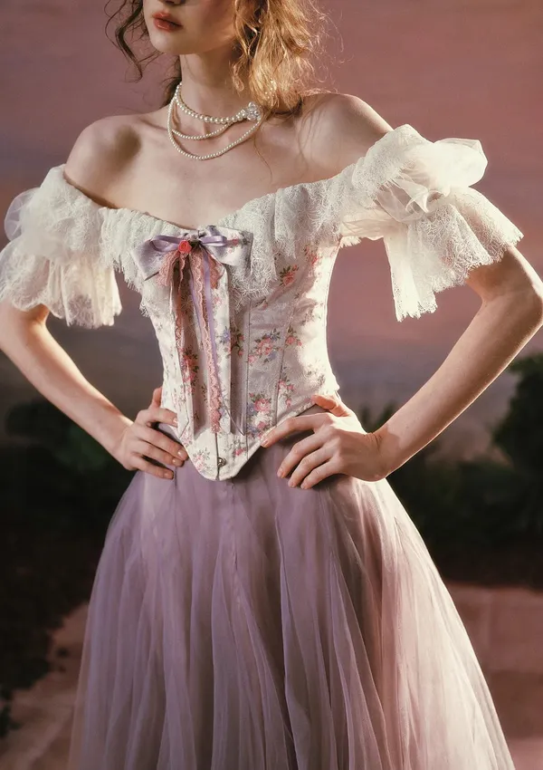 NEW LaceMade Starlit Fairy Tale Corset Top Size XL - Image 3