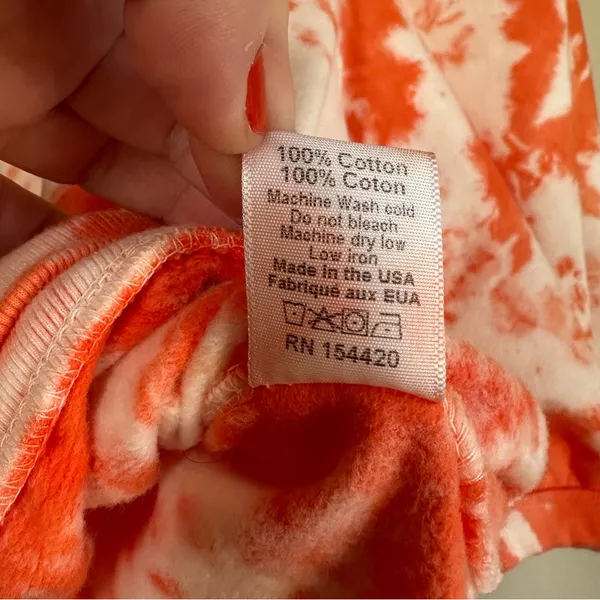 NWOT Clare V Tie Dye Puff Sleeve Sweatshirt - Image 9