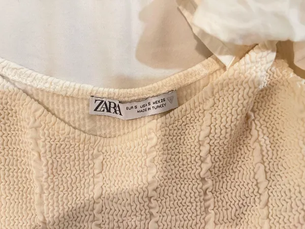 White ZARA Top Small - Image 2