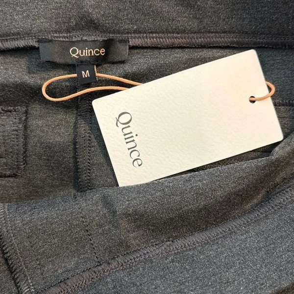 NEW Quince Size M Ultra Stretch Ponte Bootcut Pants Charcoal Grey Minimal - Image 5