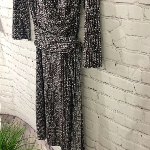Axcess long sleeve dress with side tie Black Size L - Image 3