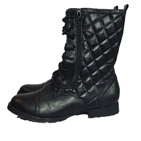 Kiss & Tell quilted combat boots - Image 4