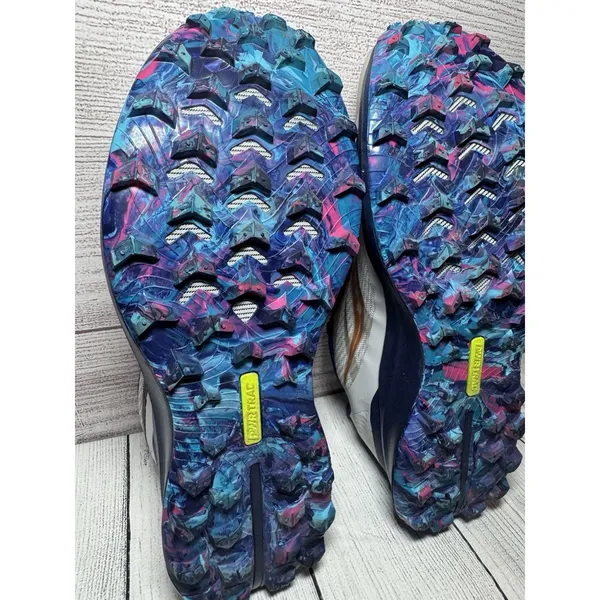 Saucony Peregrine 12 Blue Gold Pink Trail Running Sneakers Womens Sz 9.5 - Image 9