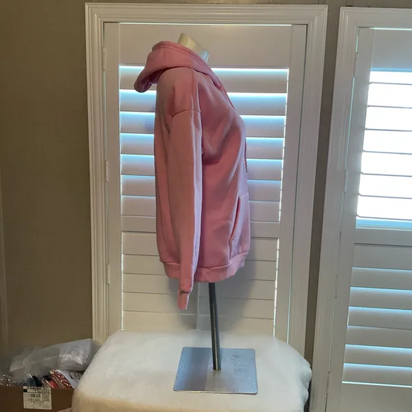 SHEIN Light Pink Fleece Hoodie - Image 2