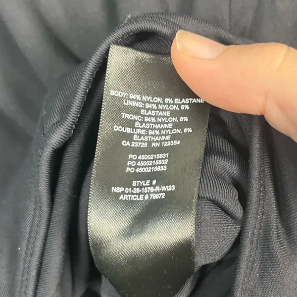 Aritzia Babaton Contour Crew Longsleeve Bodysuit black size large - Image 6