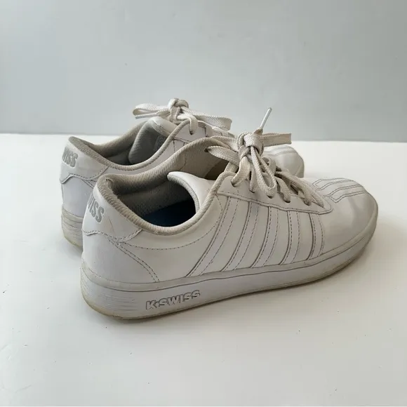 K-Swiss Classic Shoes Womens Size 5 White Tennis Low Vintage Sneakers UK‎ 4.5 - Image 3