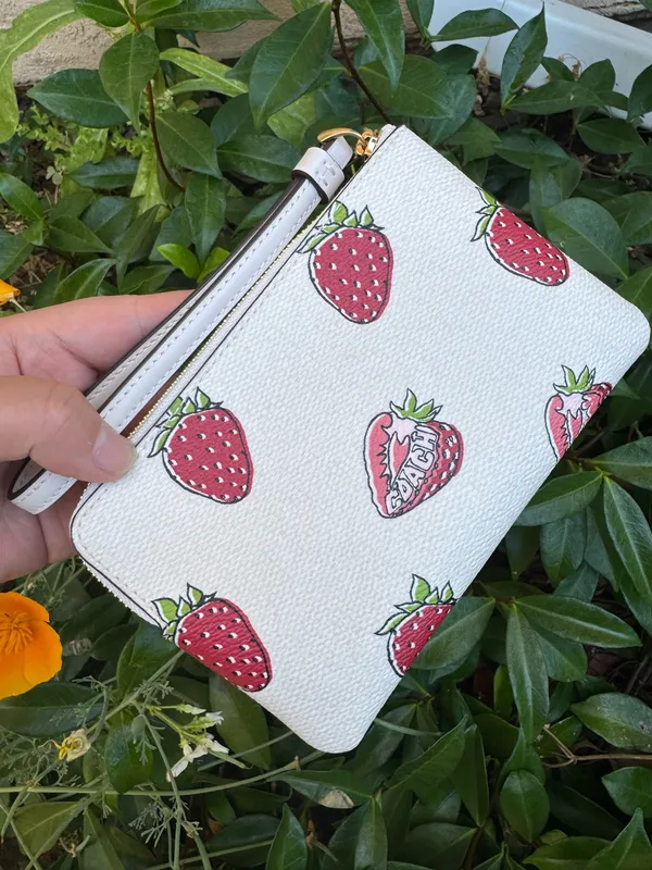 Coach wristlet with strawberry print - Image 2