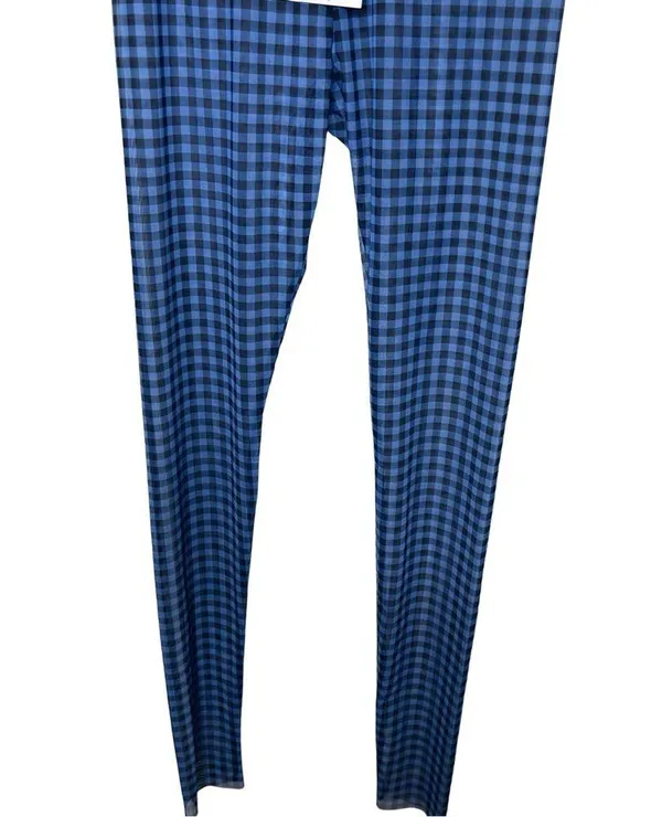 NWT Baum Und Pferdgarten Mesh Jazzlyn Leggings - Blue Gingham SUSTAINABLE sz XS - Image 3
