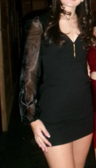 Lulus Mini Black Dress - Image 2