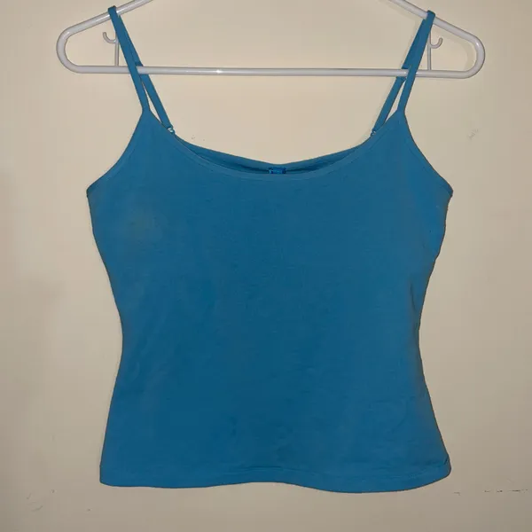 Skims Cotton Jersey Scoop Neck Cami XS in Water NWT - Image 2